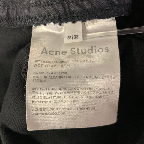 ACNE STUDIOS Size 31 Black Cotton Blend Skinny Jeans