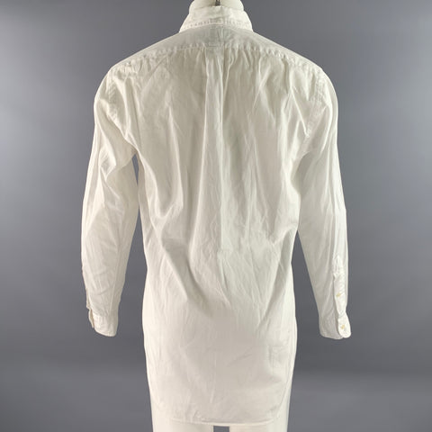 RALPH LAUREN Size S White Cotton Button Down Long Sleeve Shirt