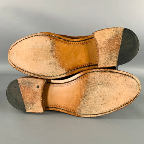SANDERS Size 10 -Finchley- Brown Suede Tassels Loafers