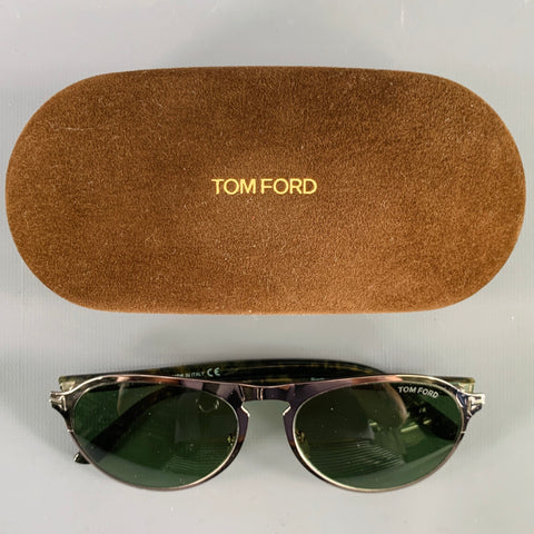 TOM FORD Bradburry Silver Metal Sunglasses