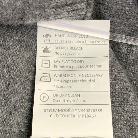 VINCE Size XS/S Grey Wool Cashmere Poncho V-Neck Casual Top