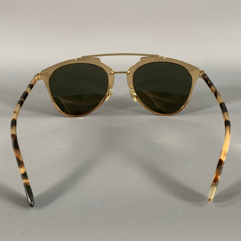 DIOR Brown Gold Tortoise Sunglasses