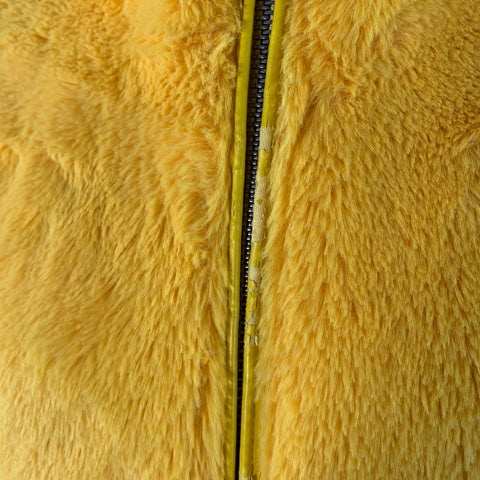 JOYRICH Size S Yellow Textured Polyester Hooded Jacket