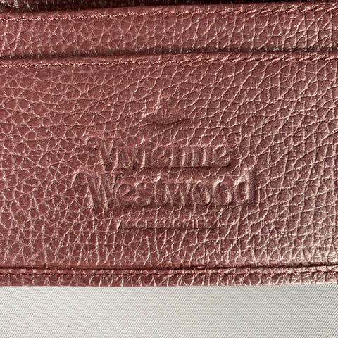 VIVIENNE WESTWOOD One Size Burgundy Leather Wallet