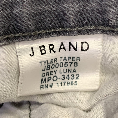 J.BRAND Taille 31 Jean en jean selvedge coupe slim fuselée en mélange de coton gris Tyler