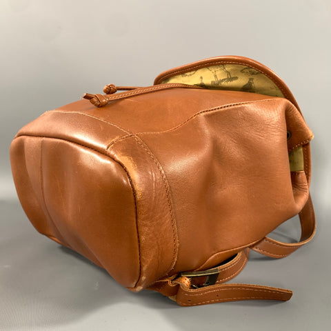 L.L.BEAN Size One Size Brown Distressed Leather Backpack