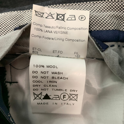 GERMANO Size 28 Grey Wool Flat Front Dress Pants