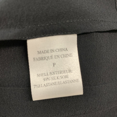 THEORY Size S Black Silk &  Elastane Blouse