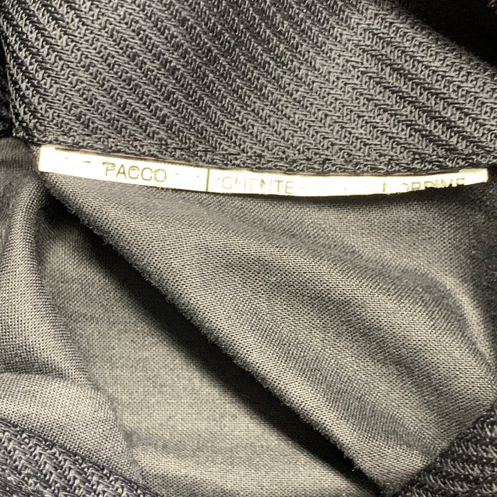 CORNELIANI Size M Navy Twill Virgin Wool Car Coat