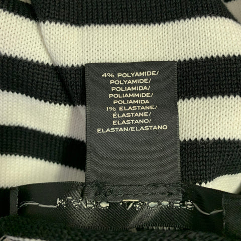 MARC JACOBS Size S Black White Cotton Blend Polka Dot Vest