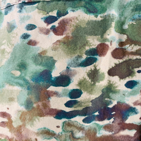 SID MASHBURN Veste de travail en coton enduit camouflage vert-marron Taille L