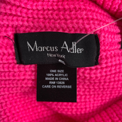 MARCUS ADLER Size One Size Pink Fuchsia Knitted Acrylic Hats