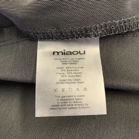 MIAOU Size S Black Spandex Knee Length Knee-Length Dress