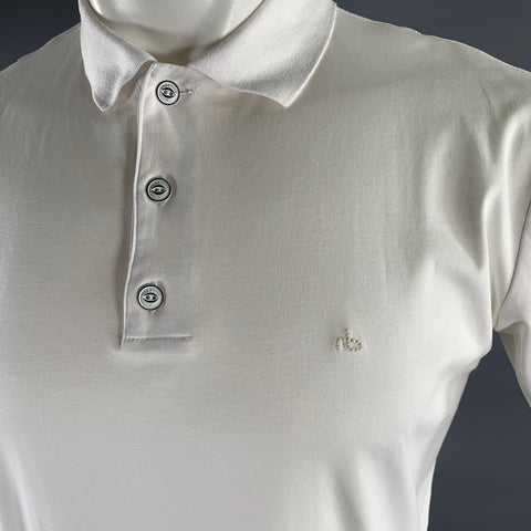 RAG & BONE Size S White Cotton Polo
