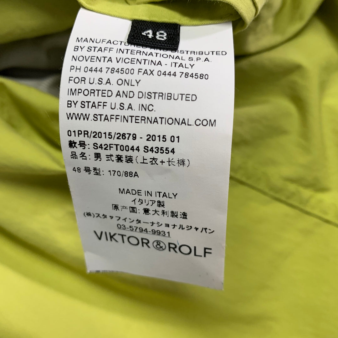 VIKTOR & ROLF Size 38 Yellow Cotton Blend Single Breasted Sport Coat