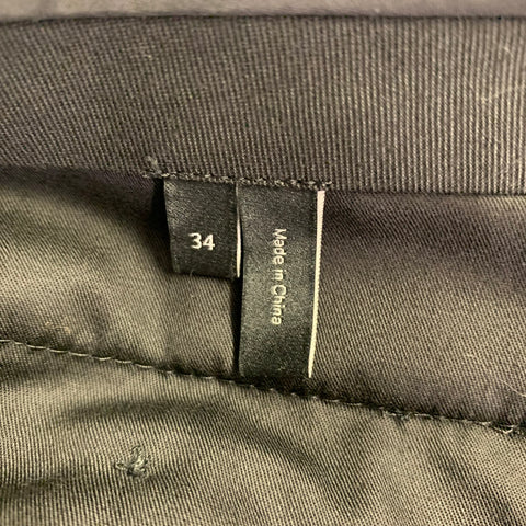 THEORY Size 42 Wellar Marlo Camley Blue Window Pane Wool Suit