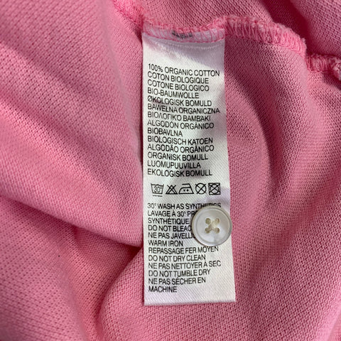 PS by PAUL SMITH Size M Pink Patch Organic Cotton Half Placket Polo