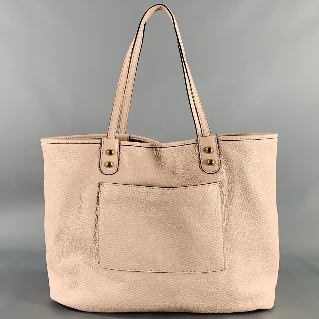 ETRO Multi Color Pink Paisley Leather Jacquard Reversible Tote Handbag