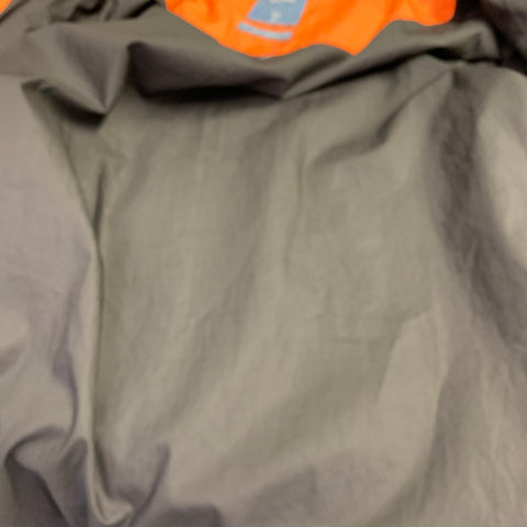 C2H4 Size S No Chill Orange Black Mixed Fabrics Polyester Windbreaker Jacket