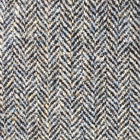 ORVIS Size 52 Grey Black Blue Herringbone Wool Notch Lapel Sport Coat