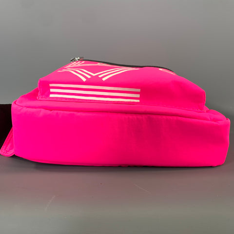 KENZO Pink Neon Logo Nylon Backpack