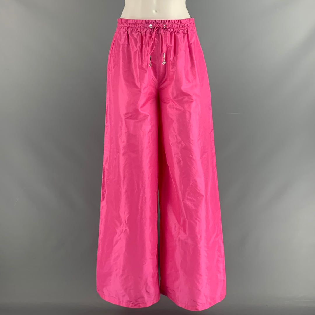 open lace back dress RALPH LAUREN Size 6 Pink Fuchsia Silk Wide Leg Dress Pants – Sui Generis  Designer Consignment