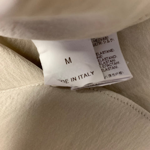 BRUNELLO CUCINELLI Size M Grey Light Grey Silk Blend Sleeveless Casual Top