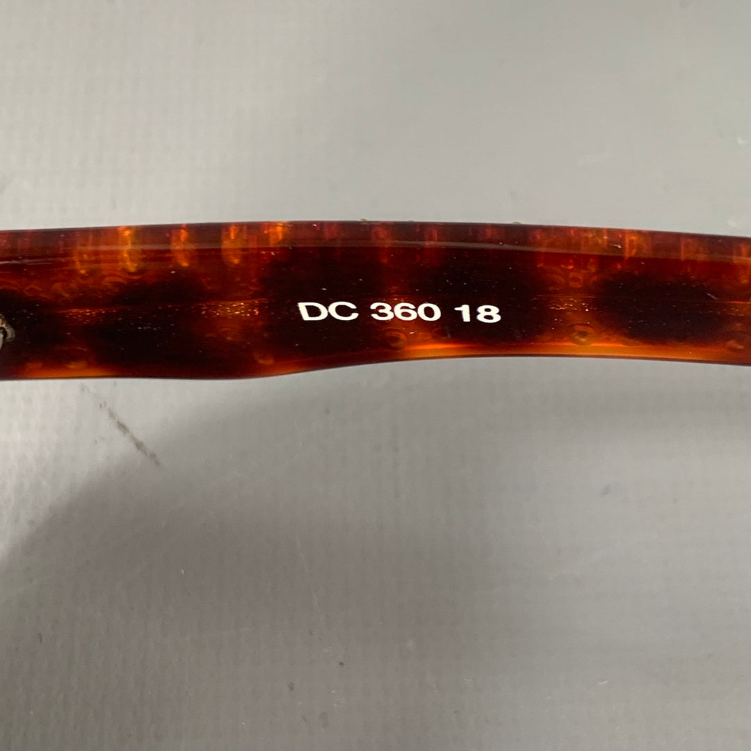 DIANE CAPT Gold Tortoiseshell Acetate Rhinestones Sunglasses