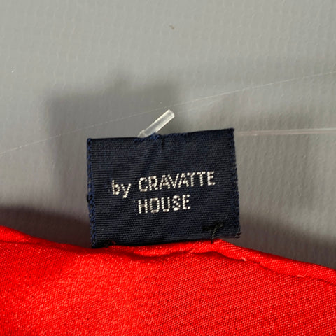 CRAVATE ROYALE Red Silk Pocket Square