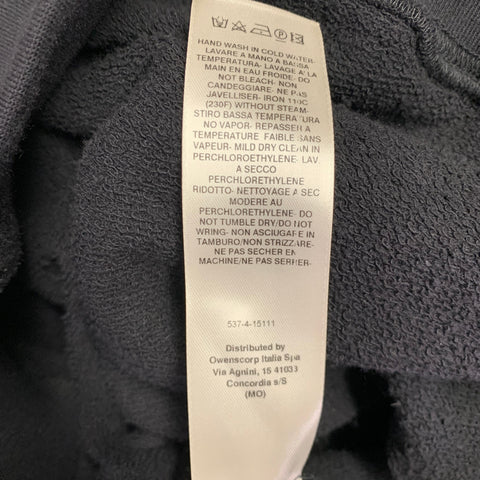 RICK OWENS Size S Black Cotton Polyester Hoodie Sweatshirt