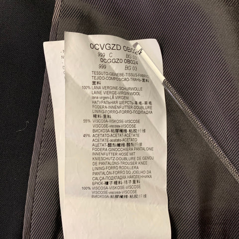 ARMANI COLLEZIONI Size 40 Black Wool Notch Lapel Sport Coat