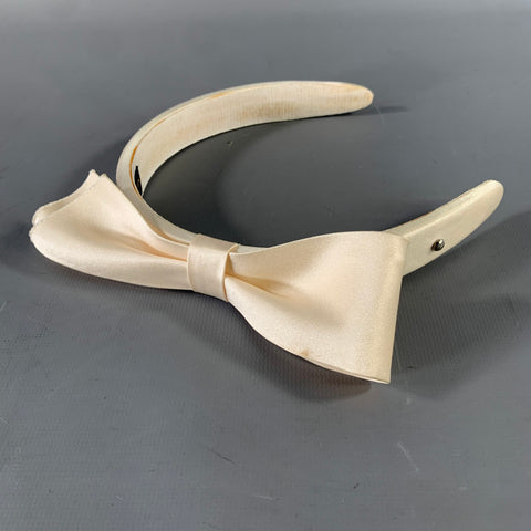LOUIS VUITTON Cream Grosgrain Ribbon Hats