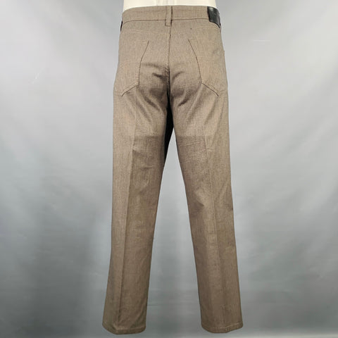 ENGLISH LAUNDRY Size 36 Black Brown Cotton Blend 5 Pockets Casual Pants