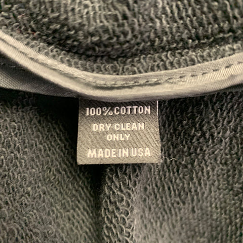 MIGUEL ANTOINNE Sweat-shirt à capuche en coton noir taille M