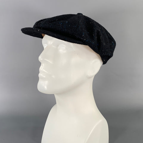 MONSIVAIS & CO. Size One Size Black Blue Canvas wool Hats
