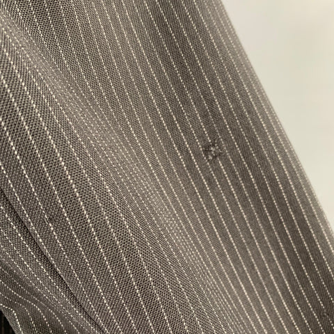 RAG & BONE Size 40 Black Grey Pinstripe Wool Single Breasted Sport Coat