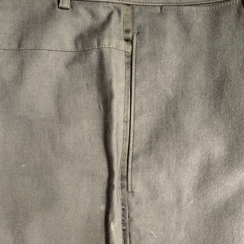 NEW YORK INDUSTRIE Size 32 Navy Cotton Blend Tuxedo Button Fly Dress Pants