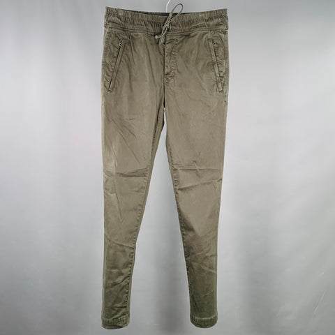 COTTON CITIZEN Size S Green Cotton Elastic Waistband Casual Pants