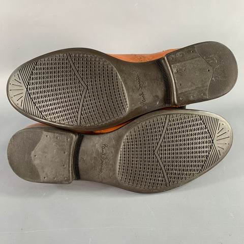 PS by PAUL SMITH Size 8 Panorama Tan Perforated Leather Wingtip Lace-Up Shoes