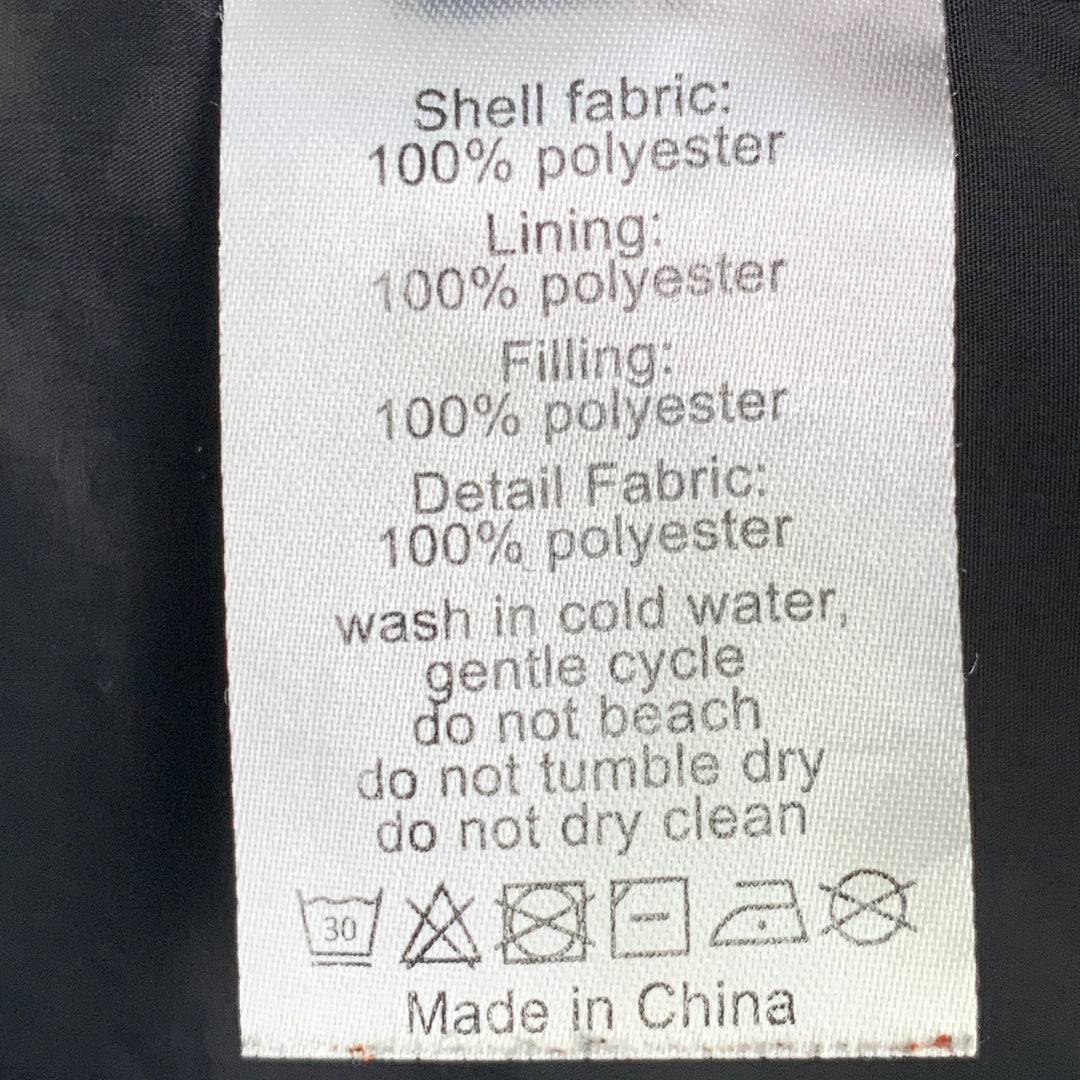 RANDOM IDENTITIES Size L Duvet Puffer Black Polyester Oversized Padded Jacket