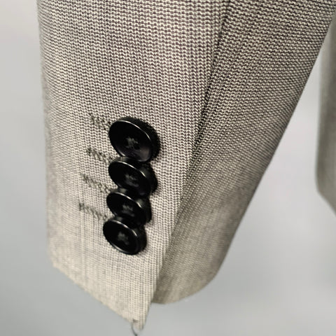 THEORY Size 40 Short Grey Wool Notch Lapel Sport Coat