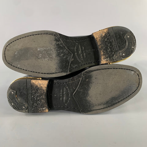 SALVATORE FERRAGAMO Size 8 Black Leather Yacht Loafers