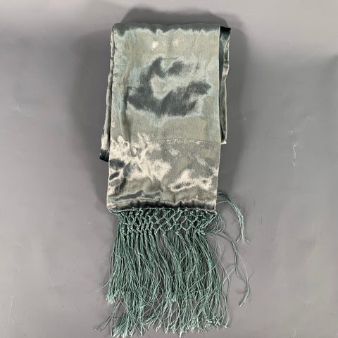 MAX MARA Silver Fringe Scarf