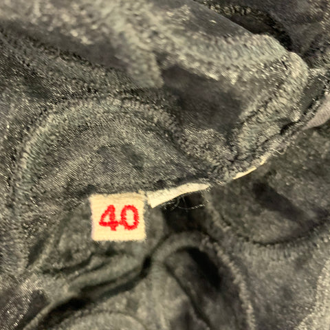 MARNI Size 4 Black Polyester Applique Double Layer Cocktail Dress