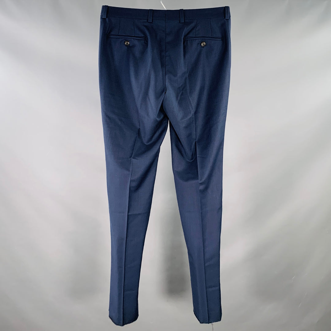 UNIONMADE Size 34 Navy Wool Flat Front Dress Pants