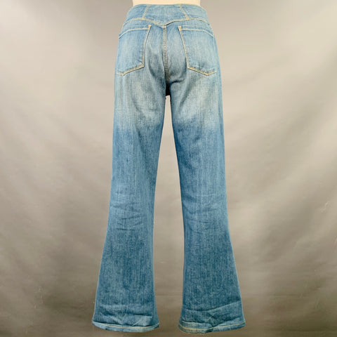 ARISTOCRAT Size 29 Blue Cotton Blend Washed Five Pockets Flared Jeans
