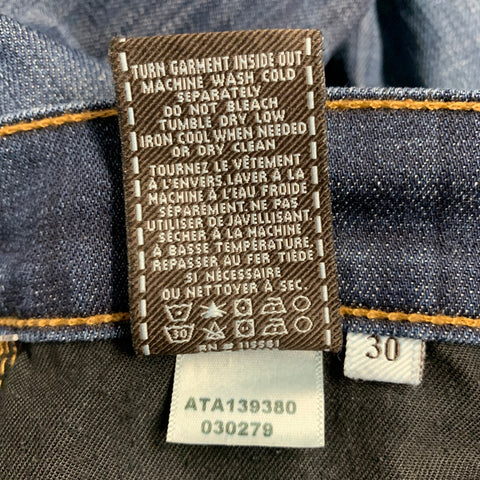 7 FOR ALL MANKIND Size 30 Paxtyn Indigo Wash Denim Zip Fly Jeans