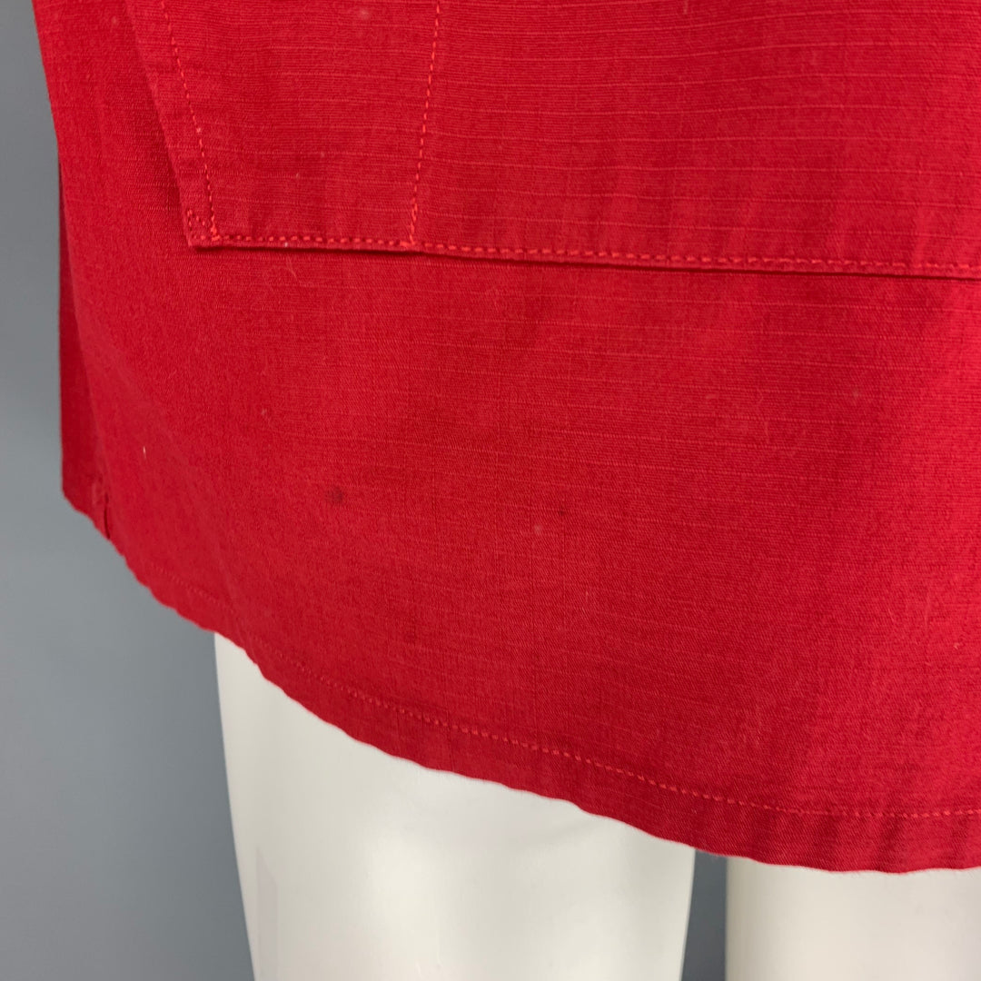 ENGINEERED GARMENTS Size M Red Cotton Shirt Jacket