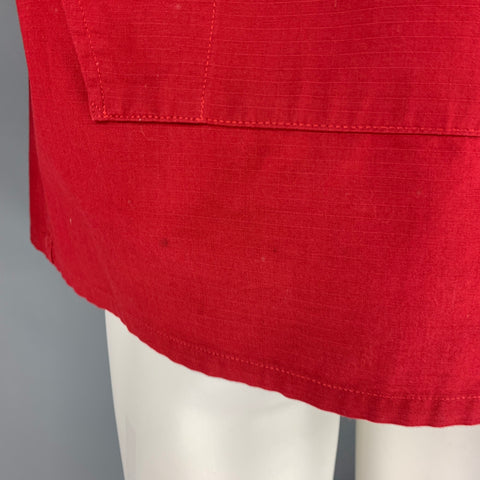 ENGINEERED GARMENTS Size M Red Cotton Shirt Jacket