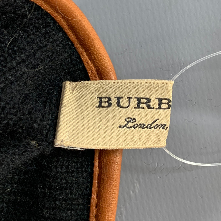 BURBERRY LONDON Size 8 Tan Perforated Leather Gloves